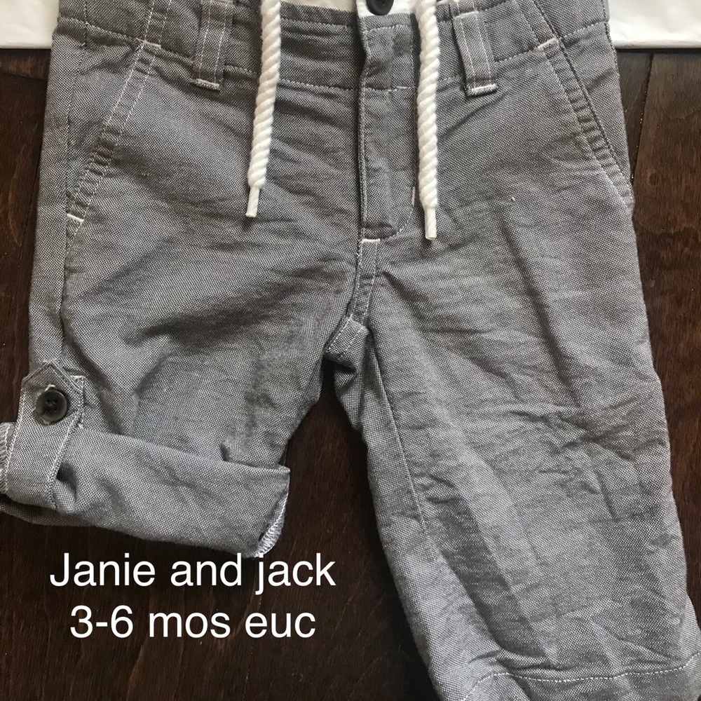 ❤️3/$35 Janie and jack denim shorts pants 3-6 mos